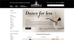 Desktop Screenshot of discounteddancesupplies.com